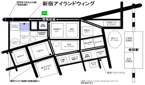 旅の文化カレッジクラブツーリズム主催地図